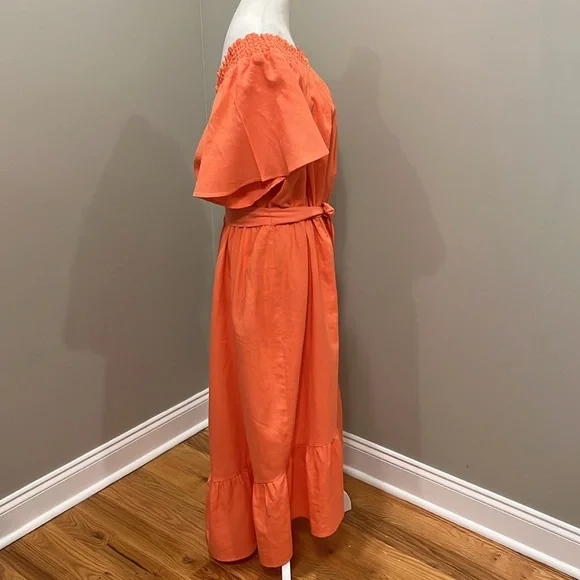 Sandra Darren Linen Blend Dress - Picture 3 of 7